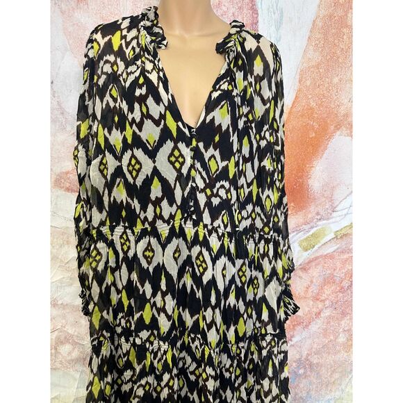 Anthropologie The Marais Printed Chiffon Maxi Dress - Picture 6 of 9